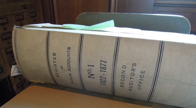 Register of Indian Accounts No 1 Second Auditor